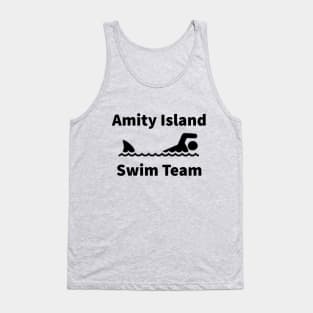Amity Island Swim Team - black Tank Top